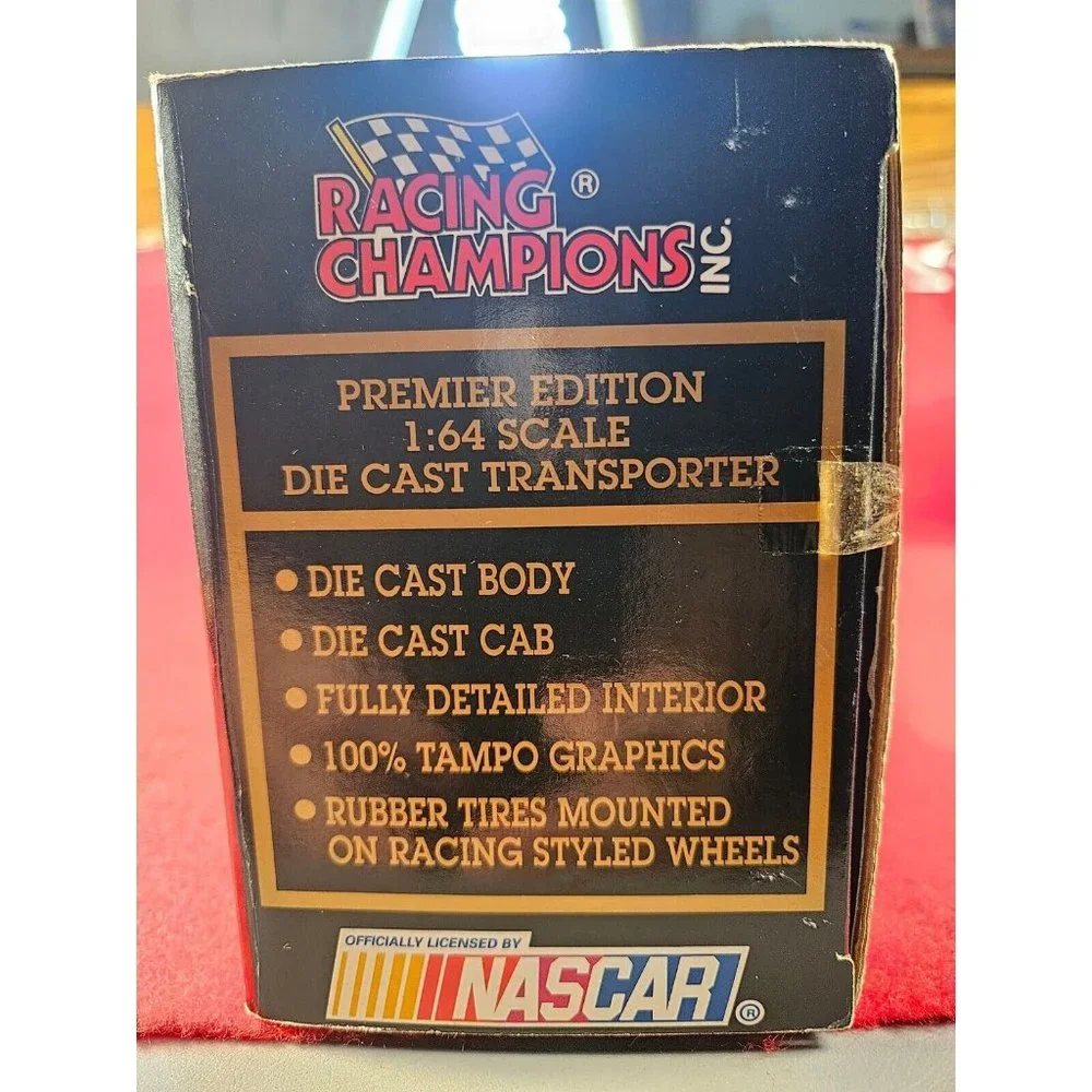 JIMMY SPENCER NASCAR #12 TRANSPORTER BUNDLE w/MATCHING STOCKCAR &‎ PLAYER CARD